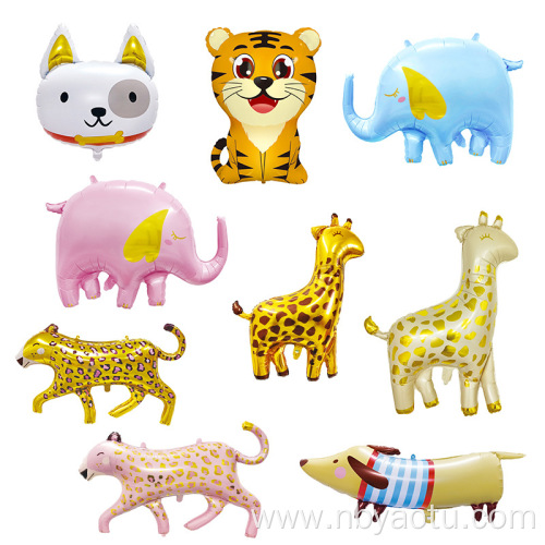 Custom cartoon animal foil balloon popular